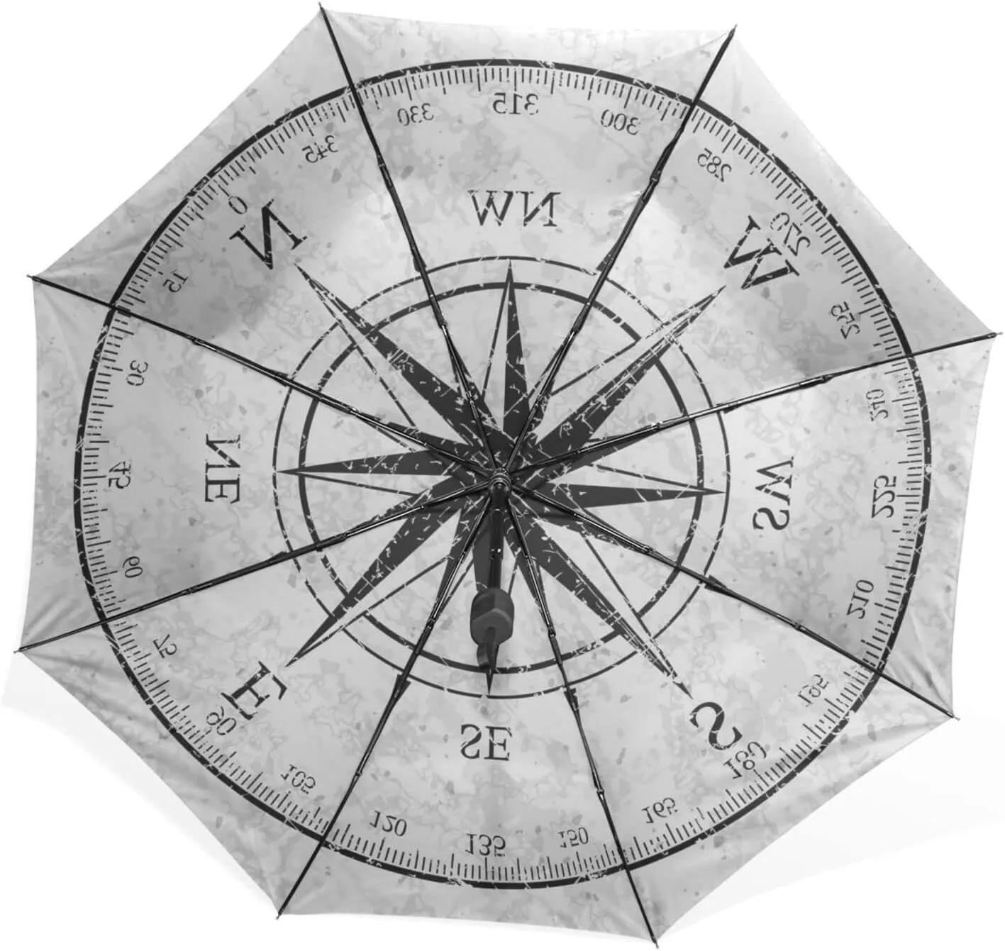 Poeticcity Unisex Manual Folding Rain Umbrella, Foldable Durable Sun Parasol, Collapsible Compact Windproof Portable Umbrellas for Travel