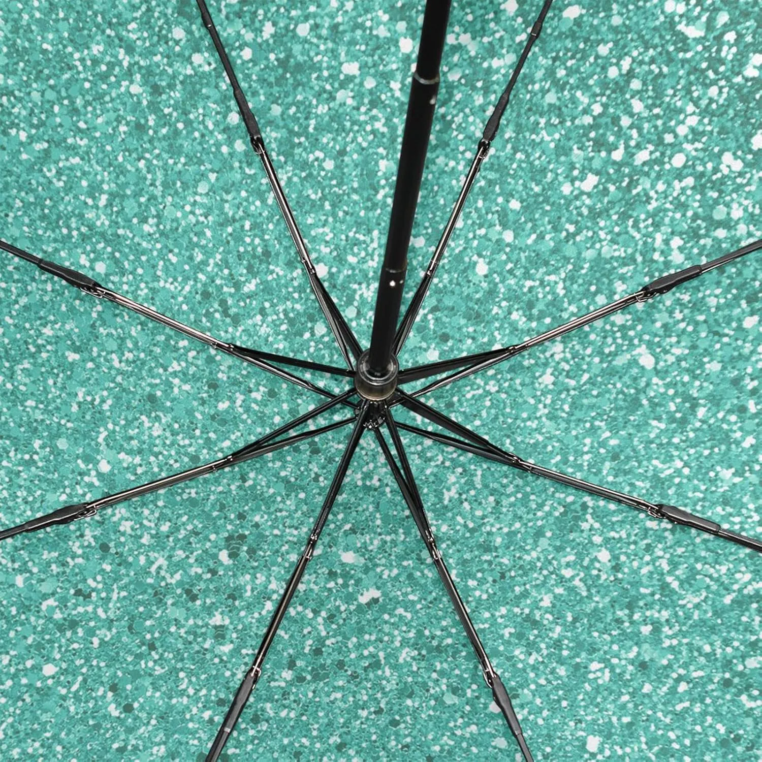 Poeticcity Unisex Manual Folding Rain Umbrella, Foldable Durable Sun Parasol, Collapsible Compact Windproof Portable Umbrellas for Travel
