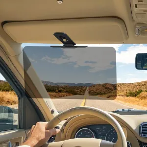 Polarized Sun Visor Extender for Car Visor Extender Sun Blocker Visor Attachment Sunvisor Extension for Car UV400 Grade Block Glare UV Stray Ray