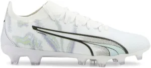 PUMA Womens Ultra Match Brilliance Firm Ground/Ag Soccer Cleats Cleated, Firm Ground - White - Size 5.5 M