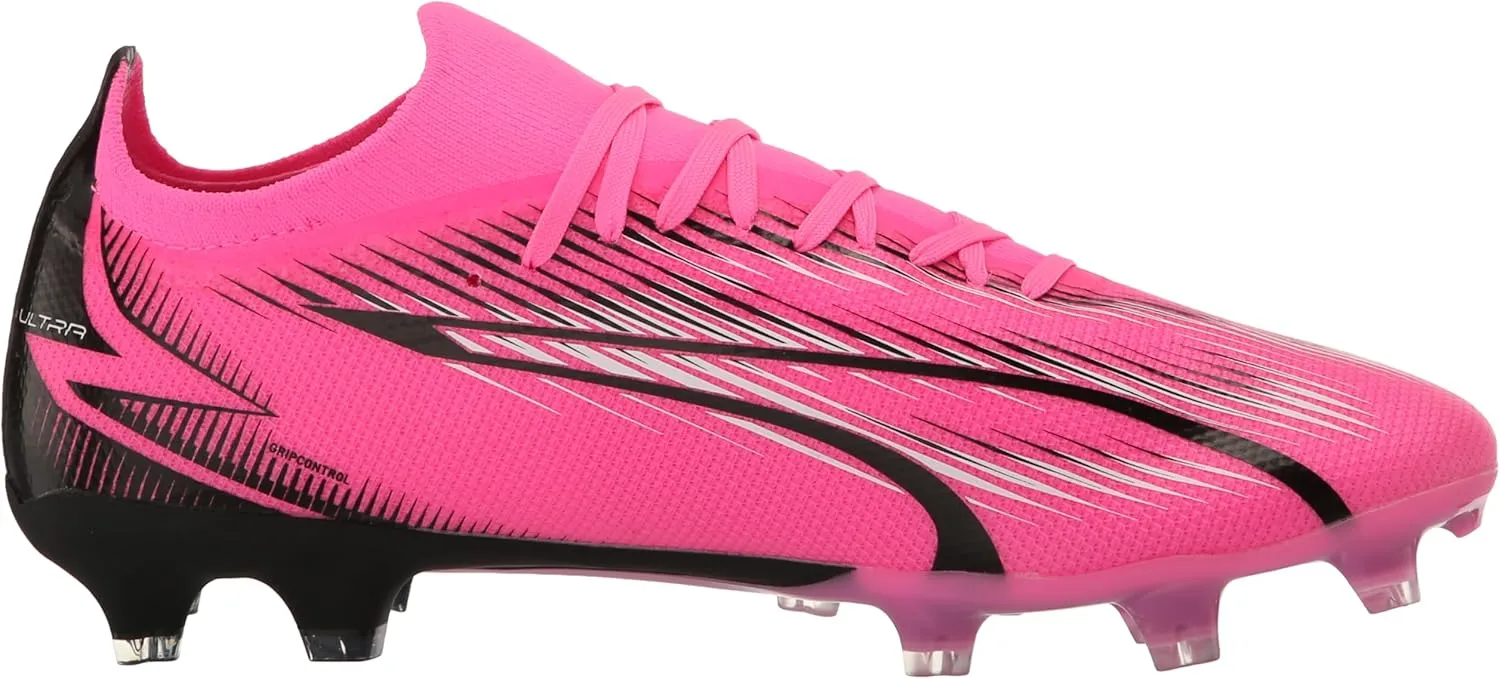 PUMA Women's Ultra Match Firm, Artificial Ground Soccer Cleats, Poison Pink-White-Black, 11