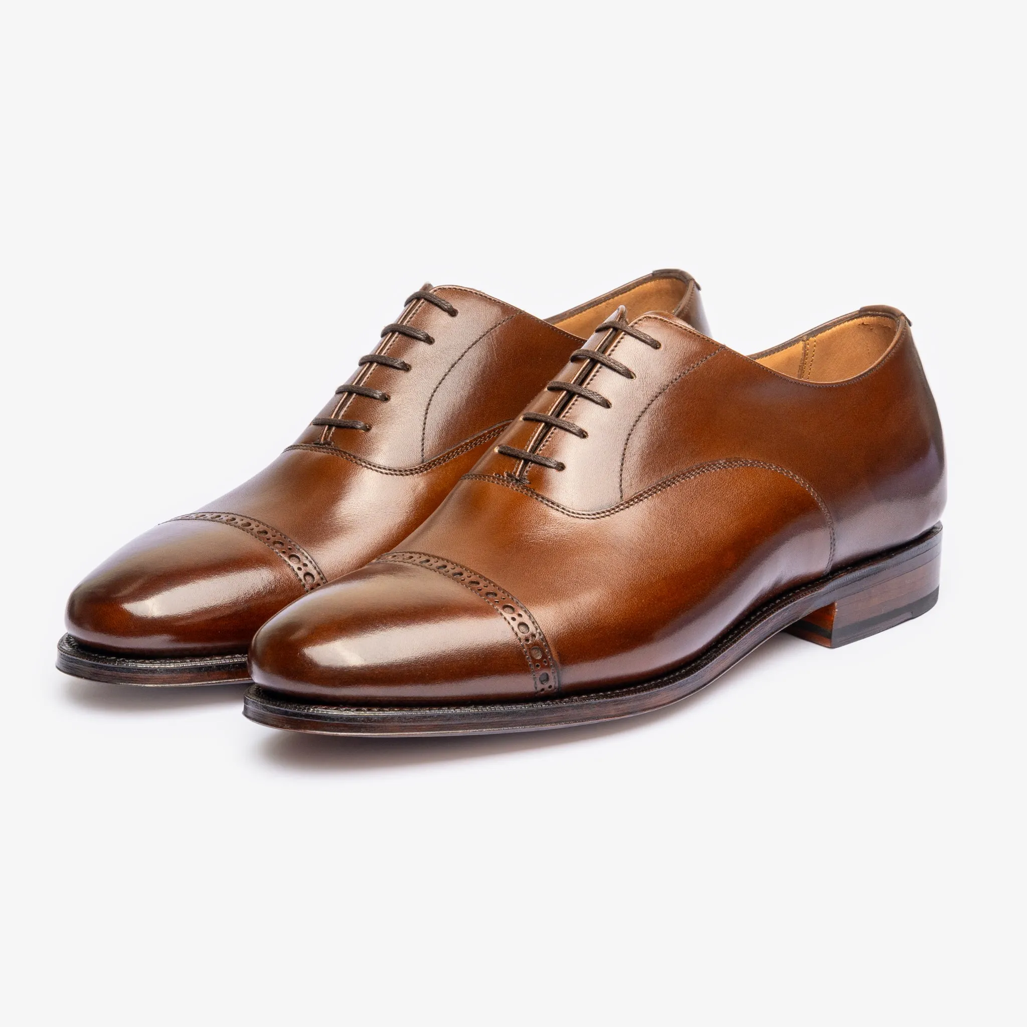 Punch Cap Oxford - Brown - Chip Last