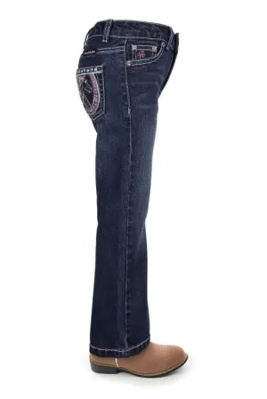 PURE WESTERN TESS GIRLS BOOT CUT JEANS - MIDNIGHT