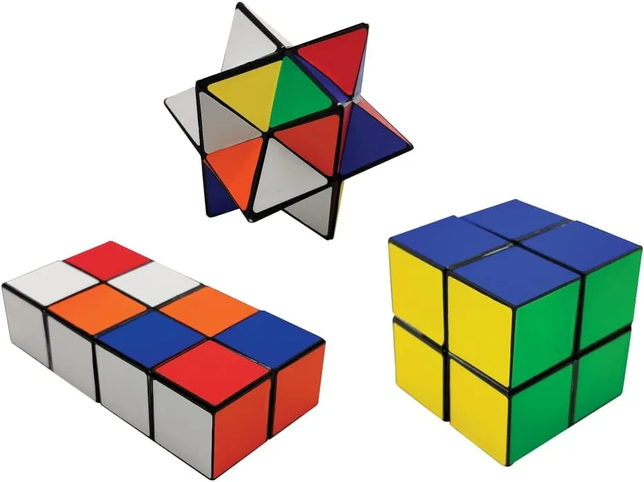 Raymond Geddes Flippin Cube Toys (Pack of 12) - Shape Transforming Cubes for Kids - Novelty Toys for Birthday Party Favors and Prizes