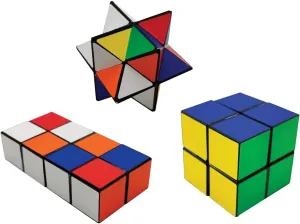 Raymond Geddes Flippin Cube Toys (Pack of 12) - Shape Transforming Cubes for Kids - Novelty Toys for Birthday Party Favors and Prizes
