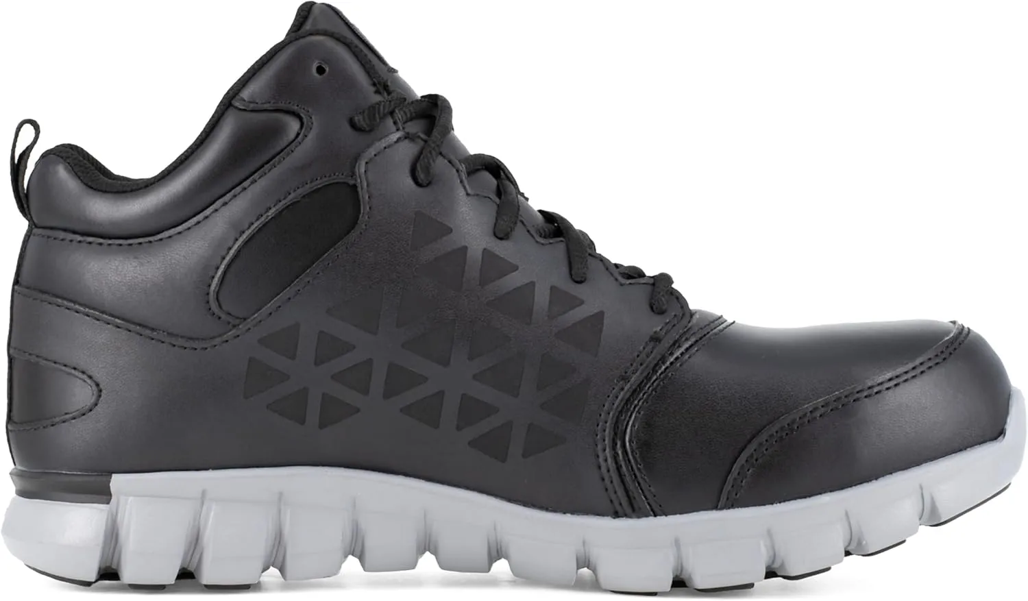 Reebok Men's Rb4142 Sublite Cushion Work Safety Alloy Toe Athletic Mid Cut Boot Black