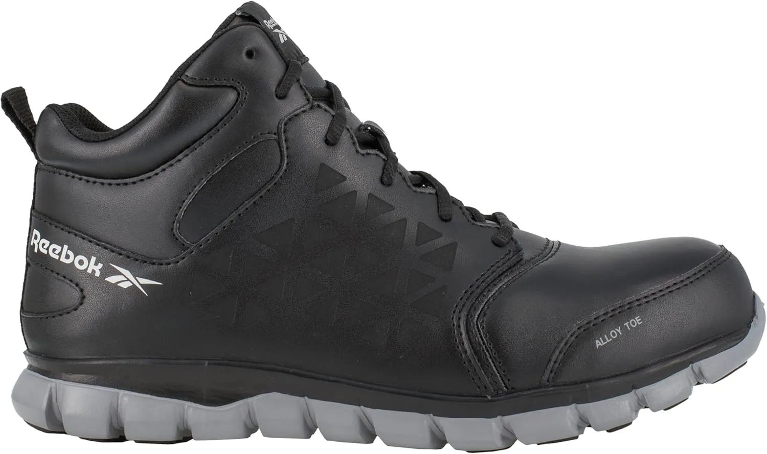 Reebok Men's Rb4142 Sublite Cushion Work Safety Alloy Toe Athletic Mid Cut Boot Black