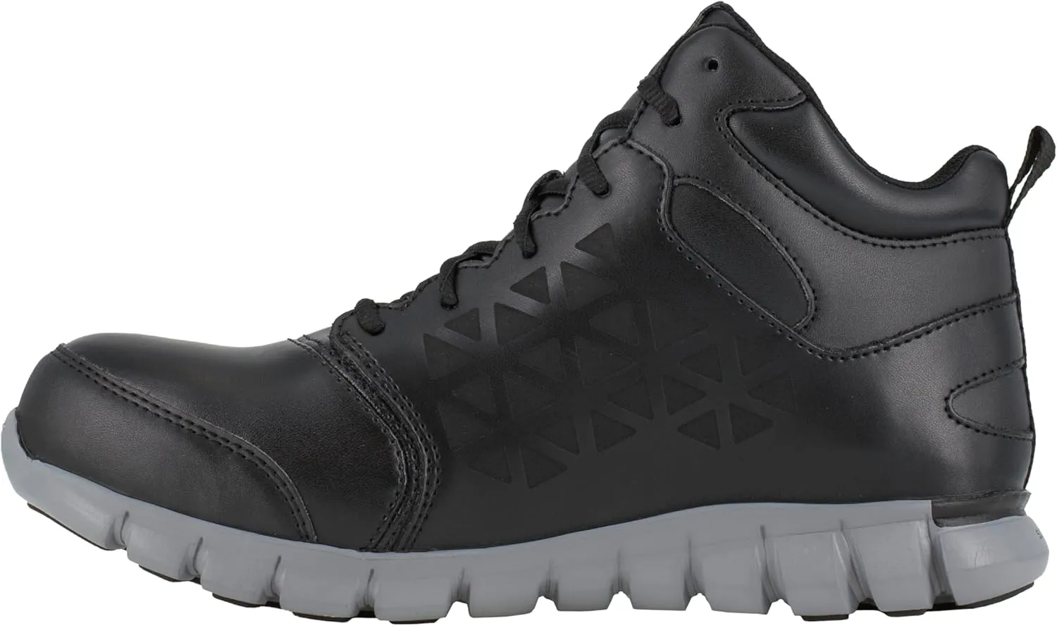 Reebok Men's Rb4142 Sublite Cushion Work Safety Alloy Toe Athletic Mid Cut Boot Black