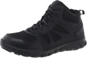 Reebok Women's Rb805 Sublite Cushion Tactical Mid Cut Soft Toe Boot Black Military