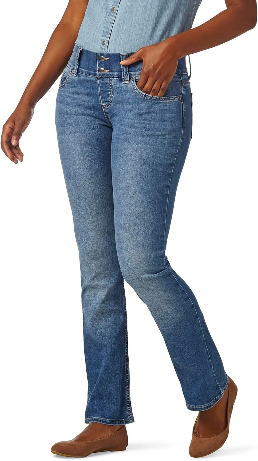 Riders by Lee Indigo Women's Pull on Waist Smoother Bootcut