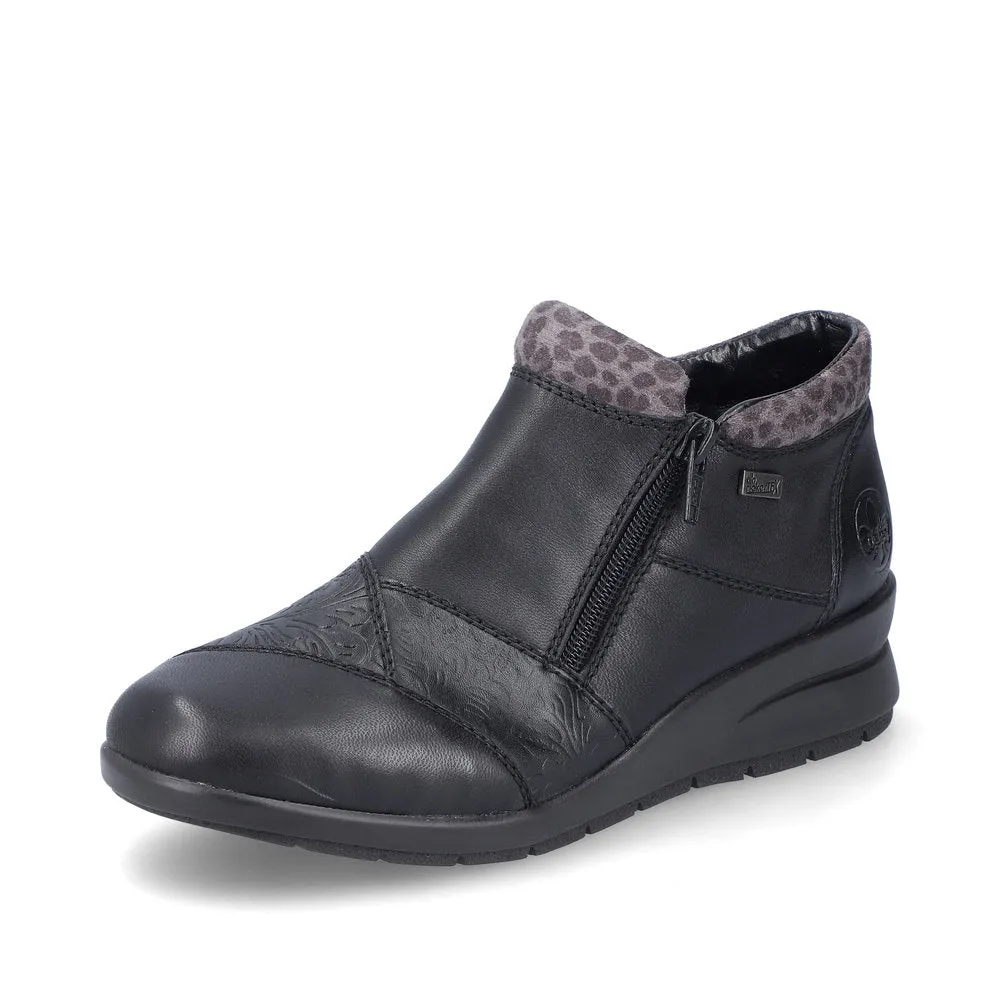 Rieker Low Ankle Boot Black Multi