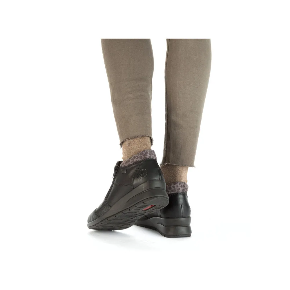Rieker Low Ankle Boot Black Multi