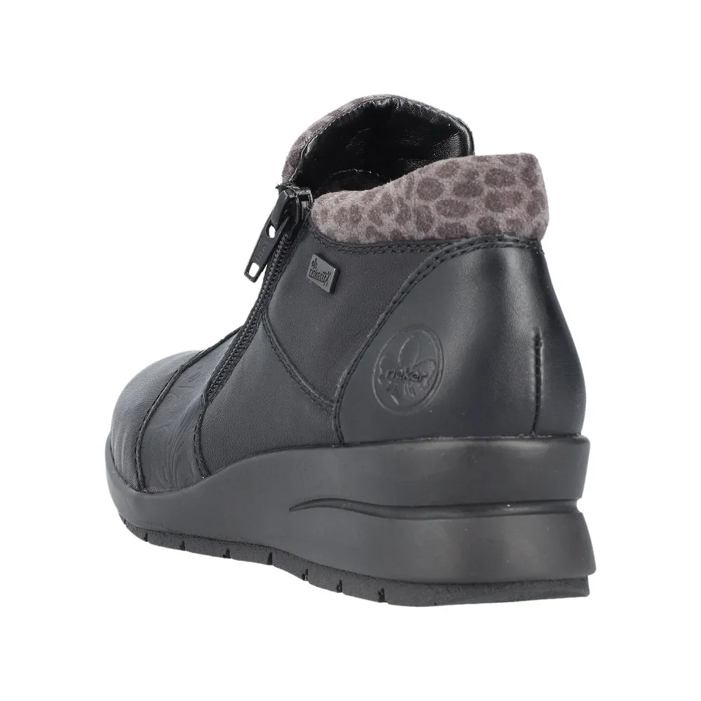 Rieker Low Ankle Boot Black Multi