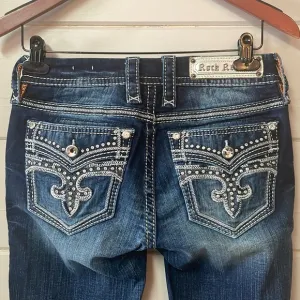 Rock Revival Jessee Mid Rise Boot Cut Jeans Size 26.