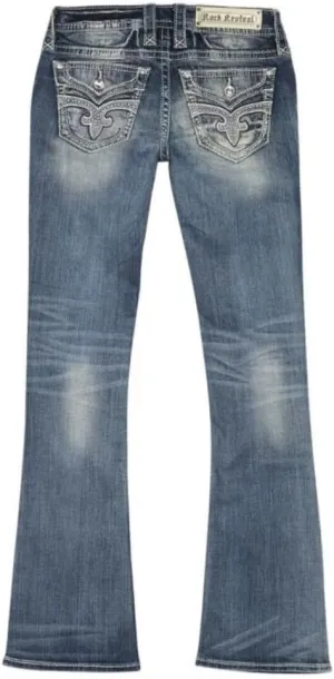 Rock Revival - Womens Karise Mid-Rise Boot Cut Jeans