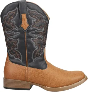 ROPER Mens Classic Square Toe Casual Boots Mid Calf - Brown