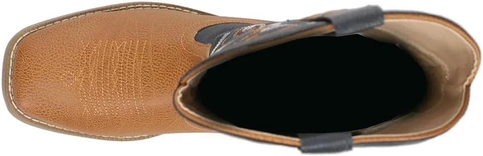 ROPER Mens Classic Square Toe Casual Boots Mid Calf - Brown
