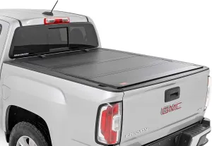 Rough Country Flip-Up Hard Tonneau Truck Bed Cover for Chevy Colorado & GMC Canyon (2015-2025) - Fits 5' (60") Bed, Full Access Design, All Weather Protection