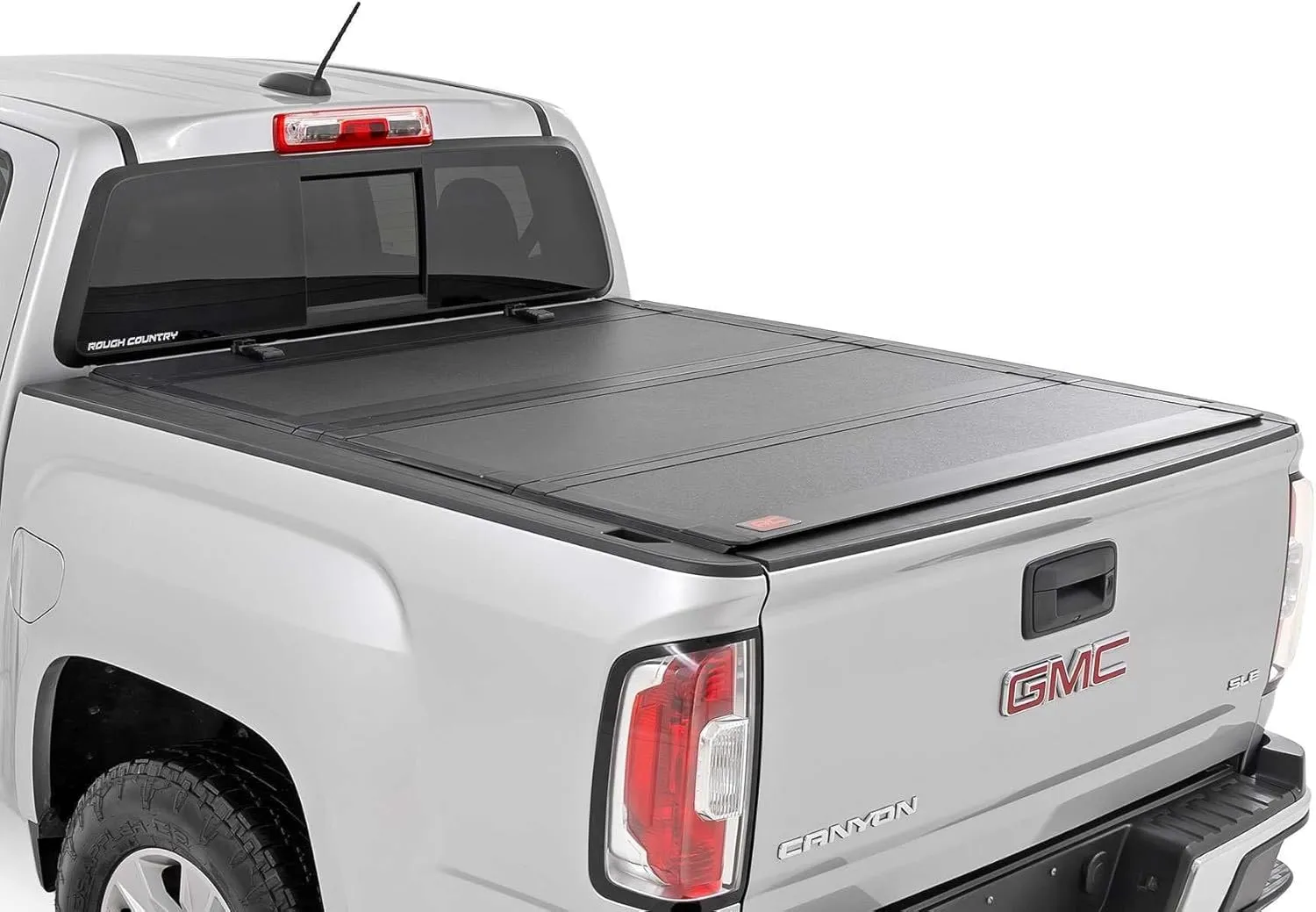 Rough Country Flip-Up Hard Tonneau Truck Bed Cover for Chevy Colorado & GMC Canyon (2015-2025) - Fits 5' (60") Bed, Full Access Design, All Weather Protection