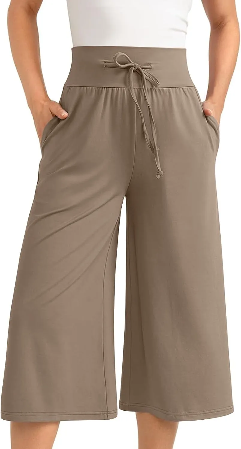 Ruched Flare Wide Leg Straight Leg Plain Bootcut Leg for Women Summer Fall Loose Fit Trousers Pants Women 2025