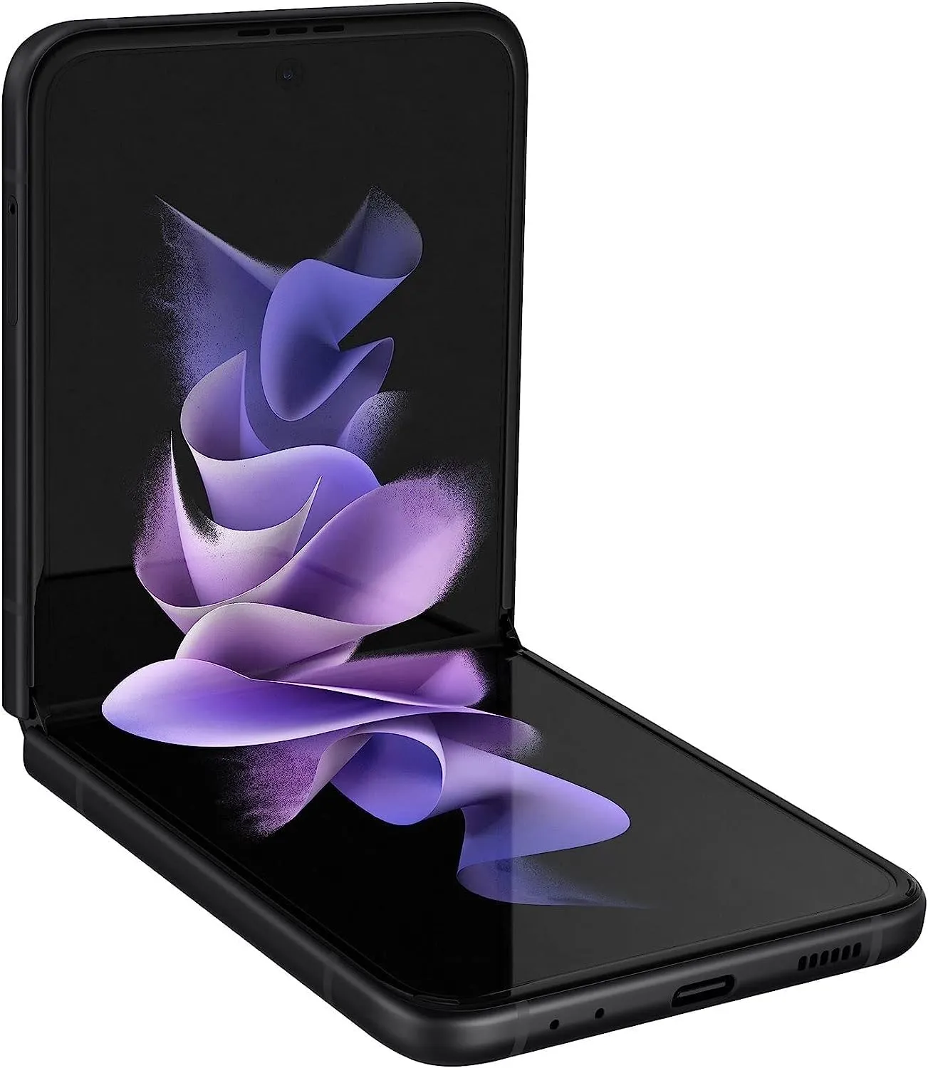 SAMSUNG Galaxy Z Flip 3 5G, US Version, 128GB, Phantom Black - T-Mobile (Renewed)