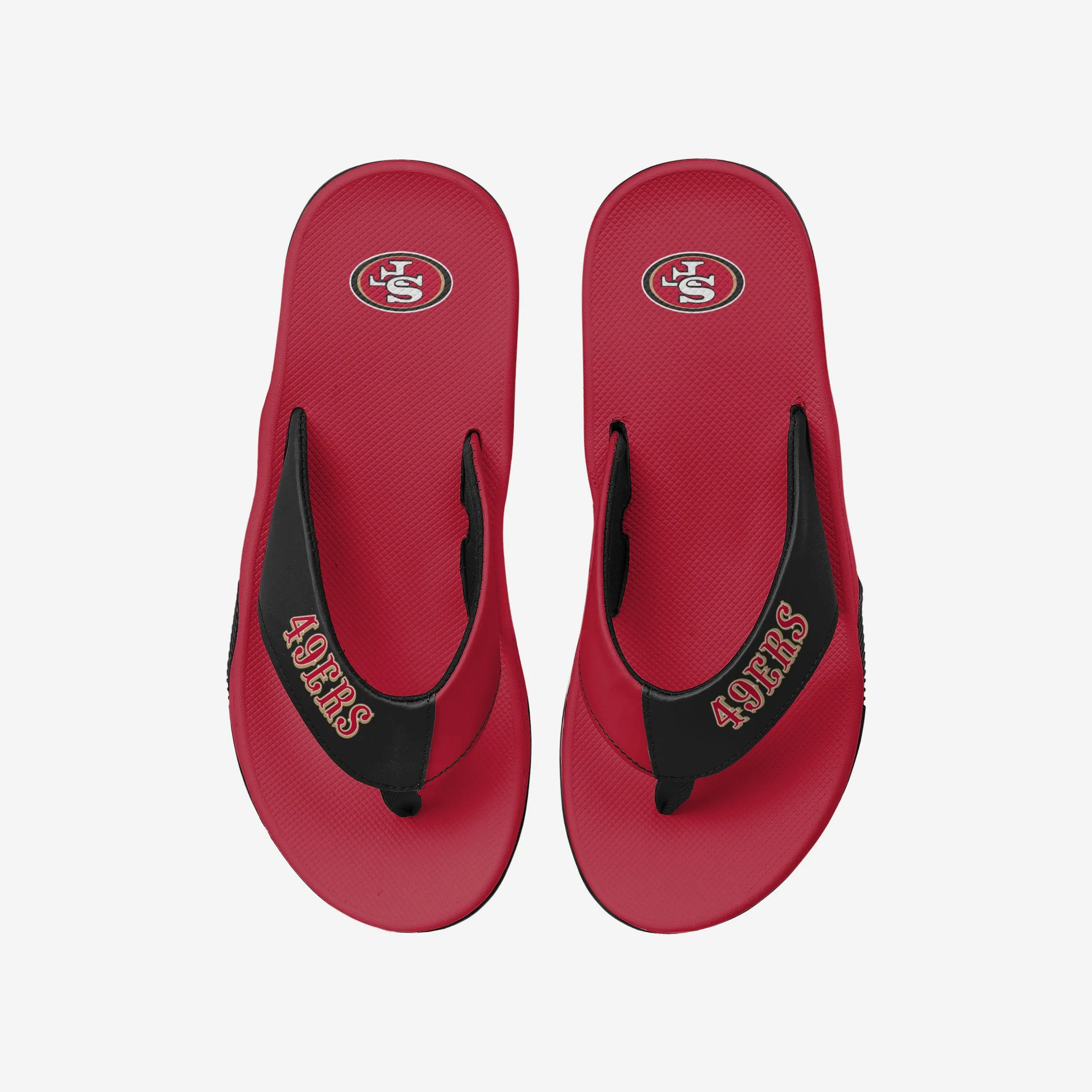 San Francisco 49ers Team Color Contour Flip Flop