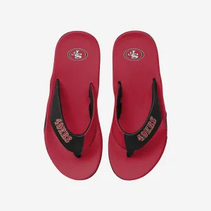 San Francisco 49ers Team Color Contour Flip Flop