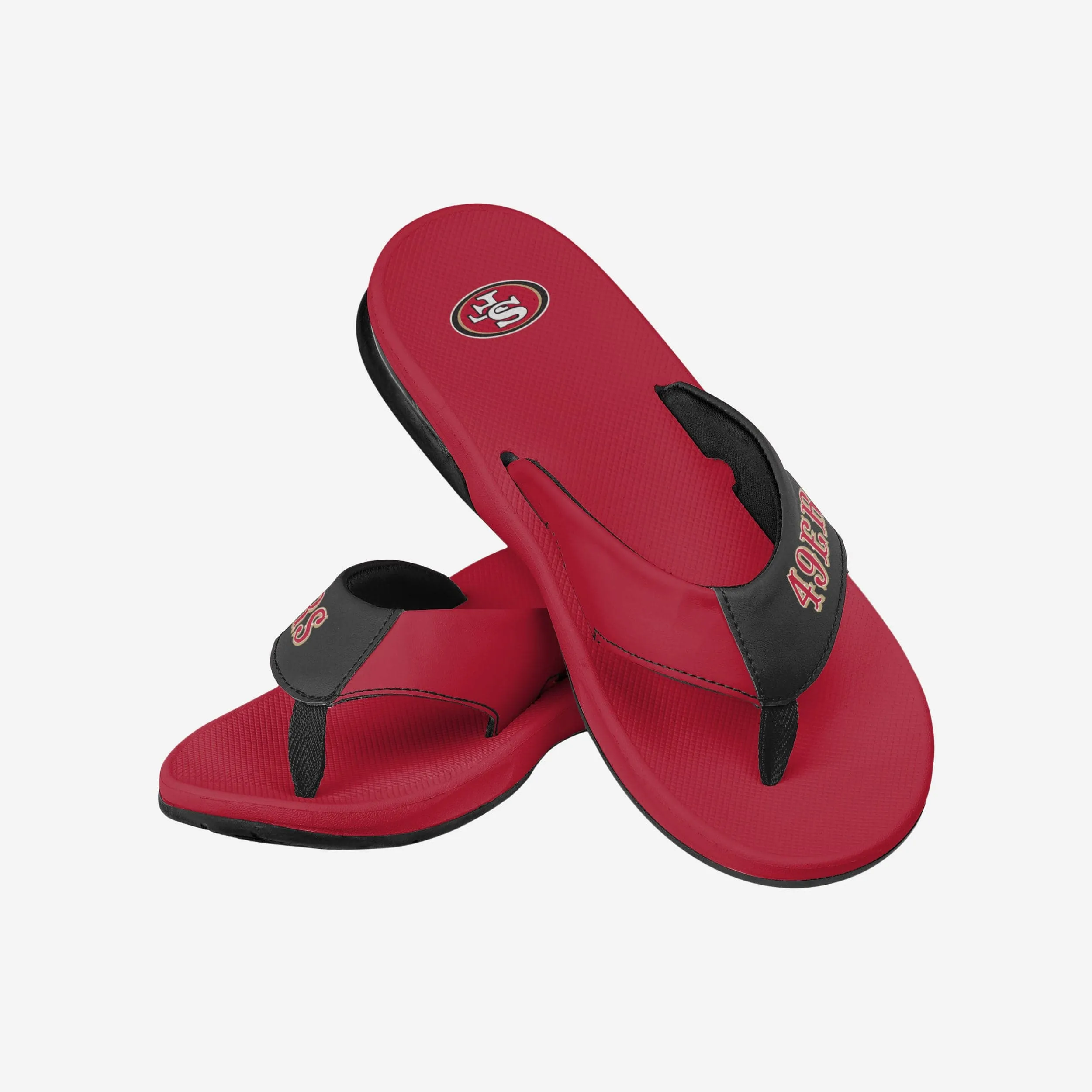 San Francisco 49ers Team Color Contour Flip Flop