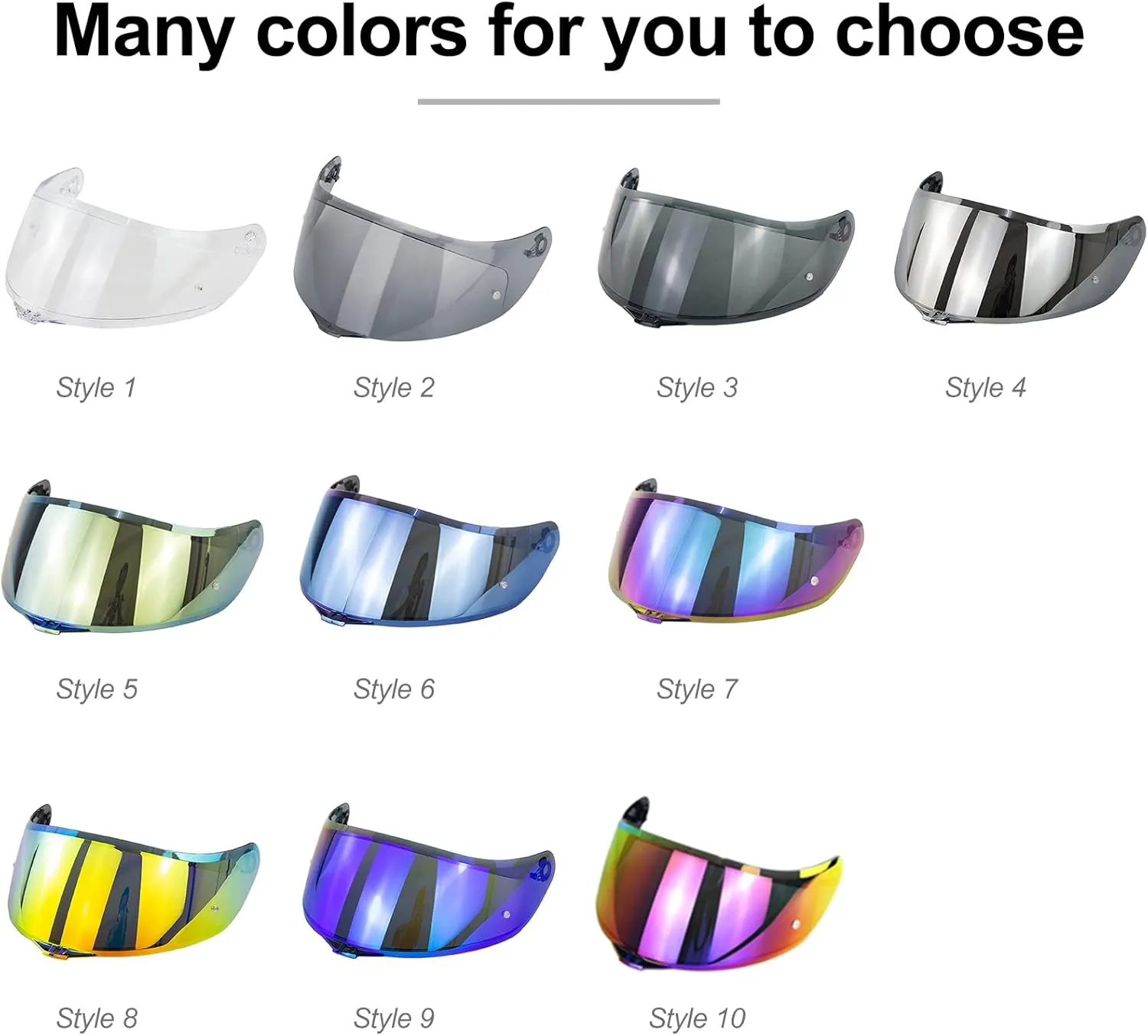 Shkalacar Motorcycle Helmet Visor Full Face Helmet Visor Lens Wind Shield Protective Cover Replacement for AGV K1 K3SV K5