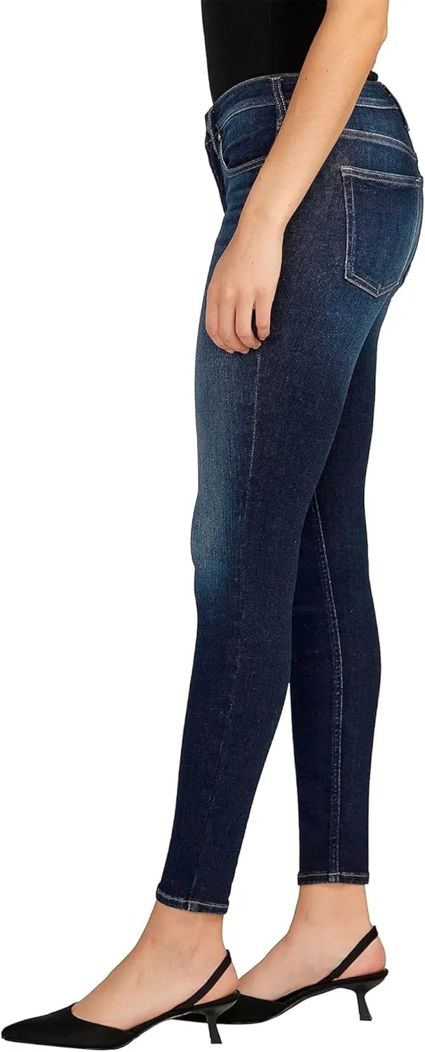 Silver Jeans Co. Women's Infinite Fit Mid Rise Skinny Leg Jeans