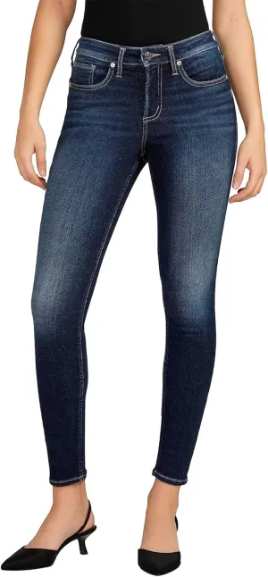 Silver Jeans Co. Women's Infinite Fit Mid Rise Skinny Leg Jeans