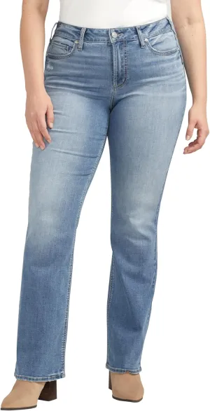 Silver Jeans Co. Women's Plus Size Suki Mid Rise Slim Bootcut Jeans