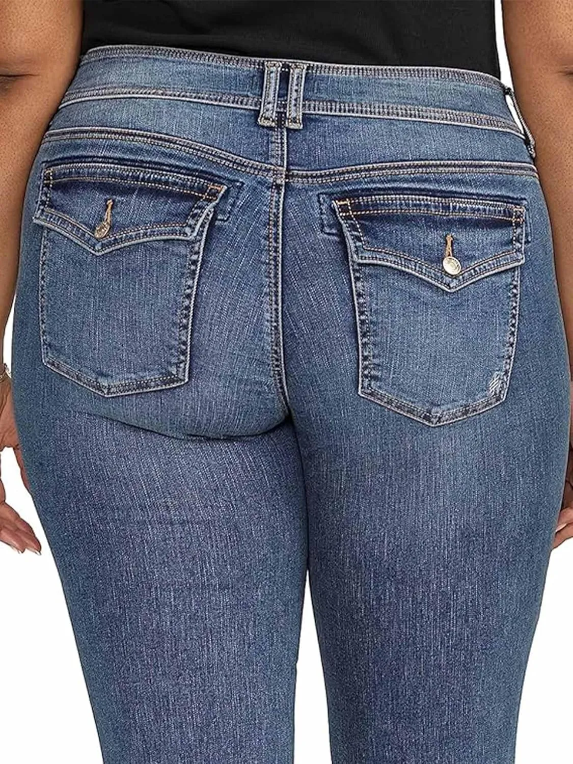 Silver Jeans Co. Women's Plus Size Suki Mid Rise Slim Bootcut Jeans