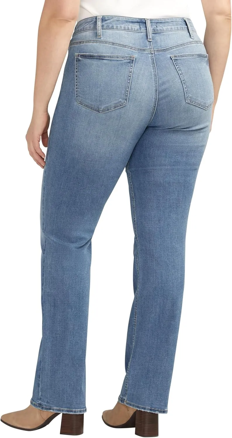 Silver Jeans Co. Women's Plus Size Suki Mid Rise Slim Bootcut Jeans