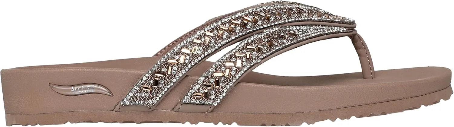 Skechers Women's Arch Fit Meditation-True Gem Flip-Flop
