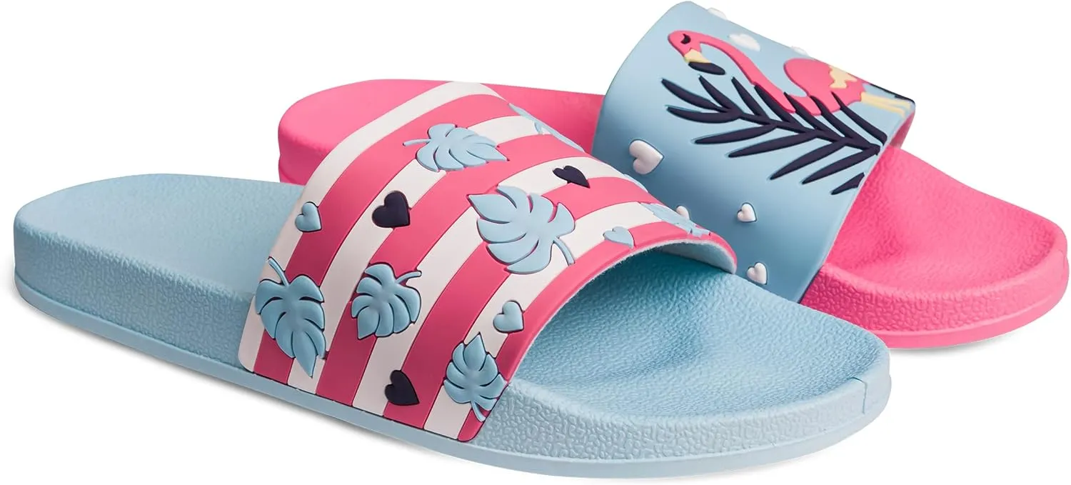 Slides & Slippers for Women & Men Summer Non Slip Shower Sandals Funny Designs Beach Shoes for Home Garden Bathroom Pool Gift