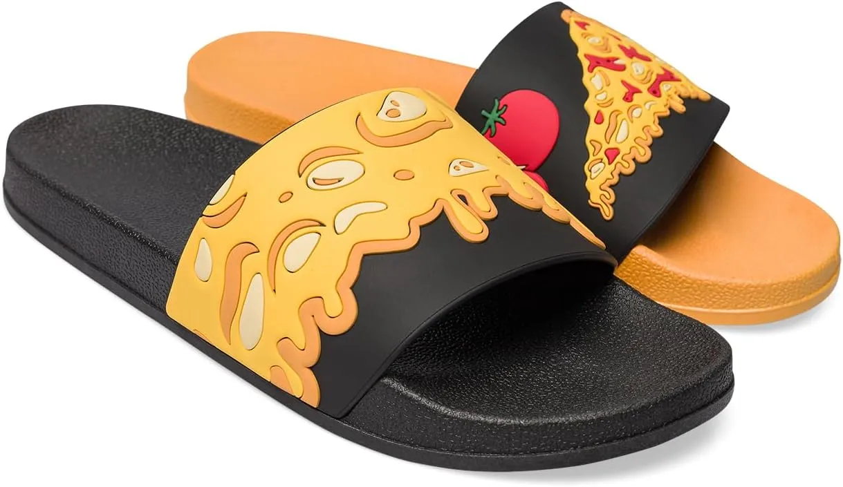 Slides & Slippers for Women, Men & Kids Pool Sandals Funny Designs Books Coffee Party Pizza Fox Bear Llama Clouds Footwear Gift