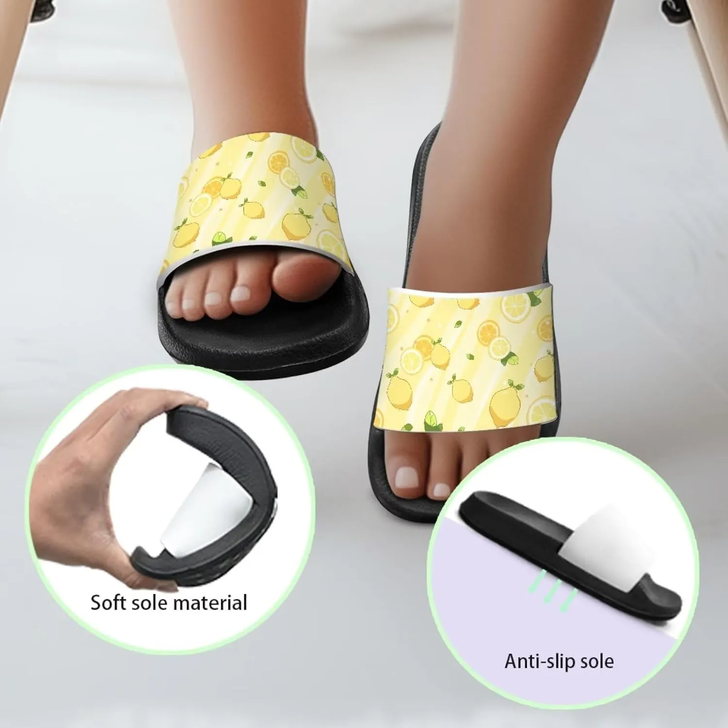 Slides Girls Flip Flops Slip On Beach Sandals Youth Pool Shower Shoes EVA Summer Slippers（Little Kids - Big Kids）
