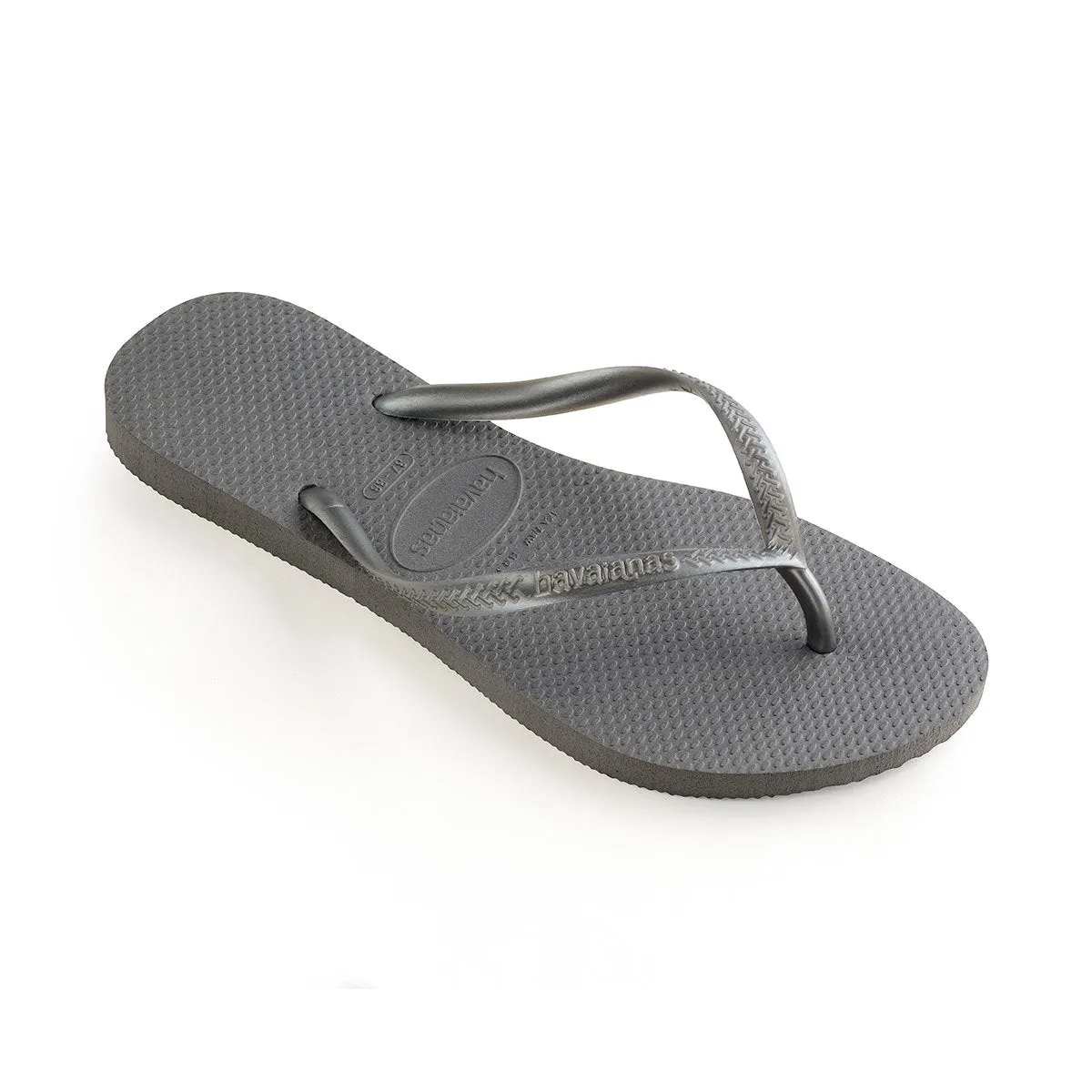 Slim Flip Flops Steel Grey