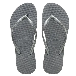 Slim Flip Flops Steel Grey