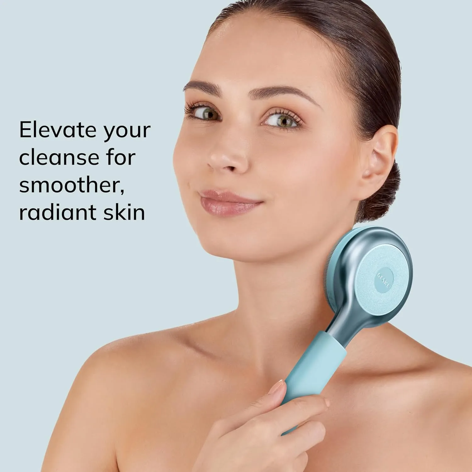 Sonic Full-Body Brush & Intensive Exfoliator | 8 in 1 | Electric Body Cleansing Brush | With SmartSonic Pulsations | Deep Cleansing, Exfoliation, Massage | Extendable Handle | Rough Skin Remover