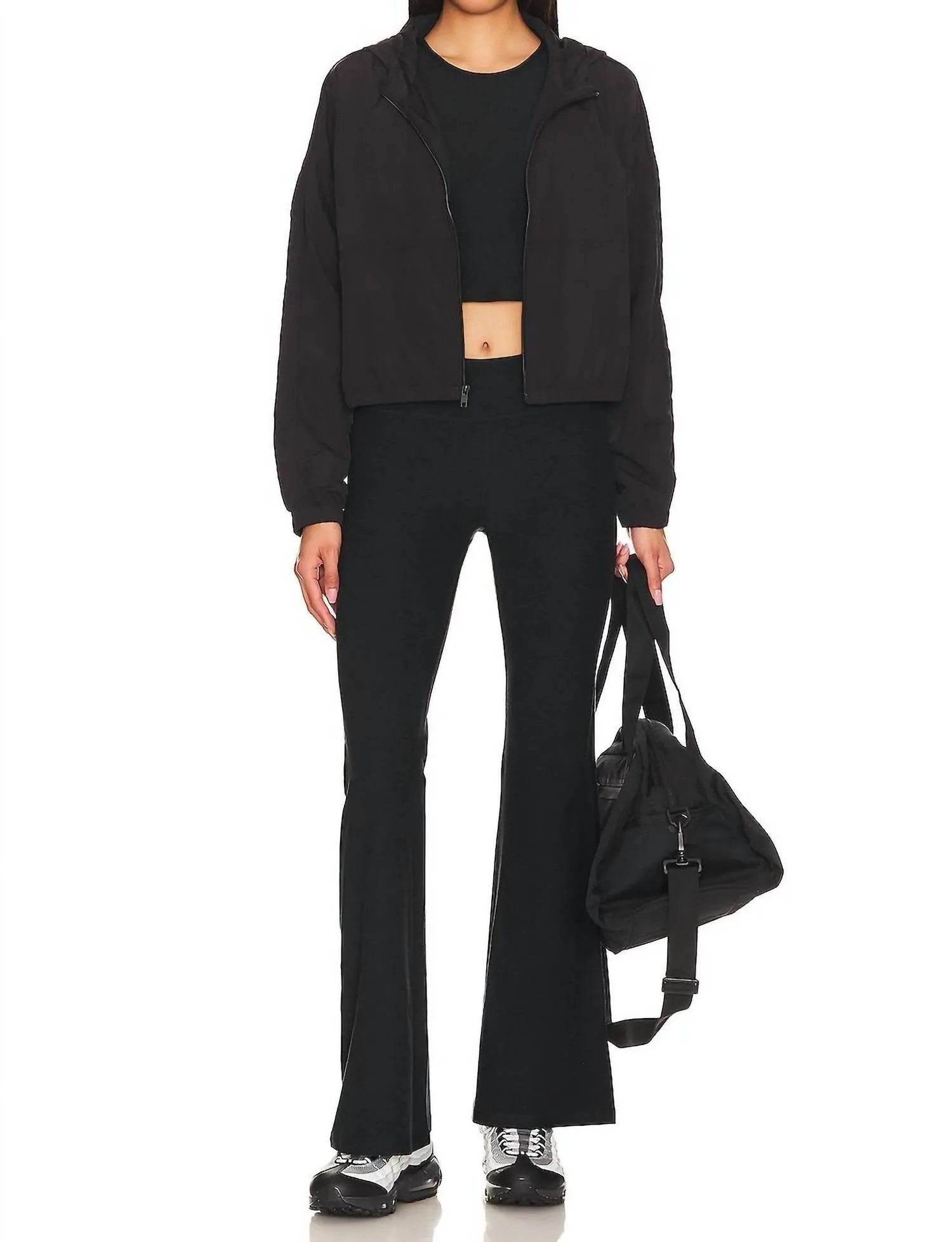 Spacedye 90's Low Rise Flare Pants In Black