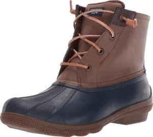 Sperry Womens Syren Gulf Round Toe Duck Casual Boots Ankle Low Heel 1-2" - Brown - Size 7.5 B