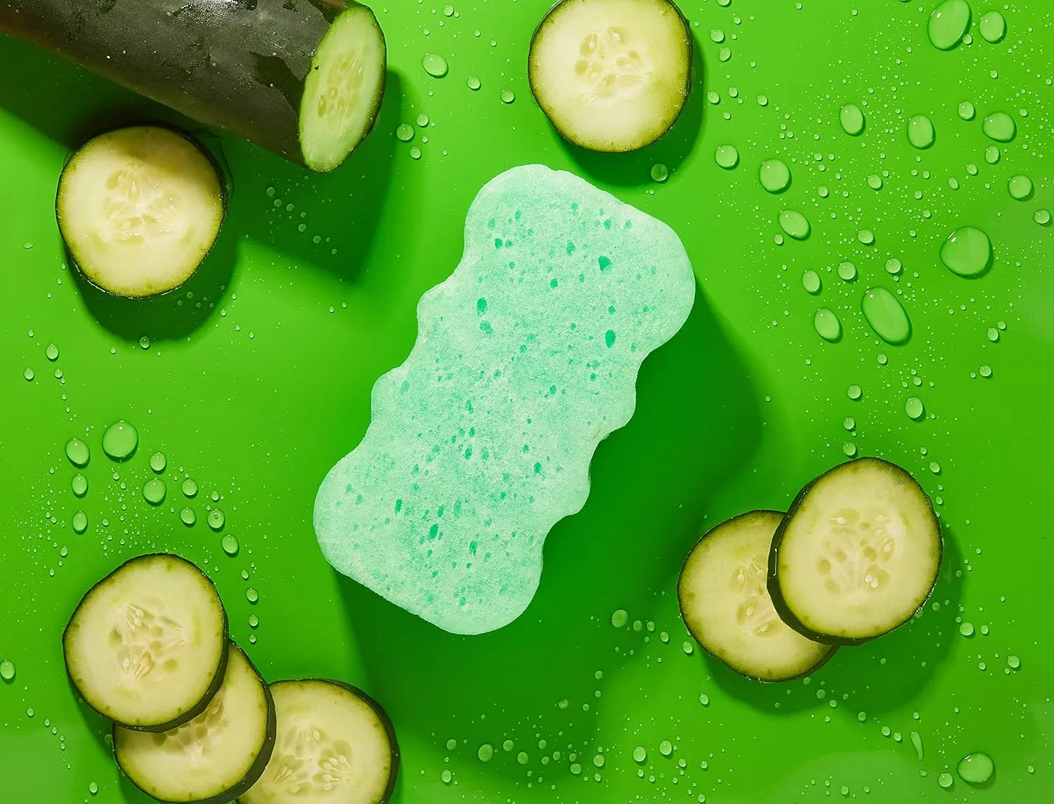 Spongeables Body Wash in a 20  Wash Sponge, Cool Cucumber, 3 Count