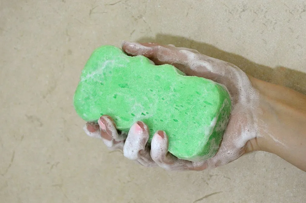 Spongeables Body Wash in a 20  Wash Sponge, Cool Cucumber, 3 Count