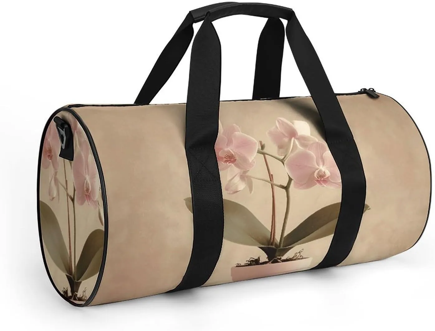 Sports Gym Bag for Women Men Travel Duffel Bag Orchids in A Jar Weekender Bag Canvas Carry on Overnight Bag for Travel Swimming Fitness Workout Sports Duffle Bag