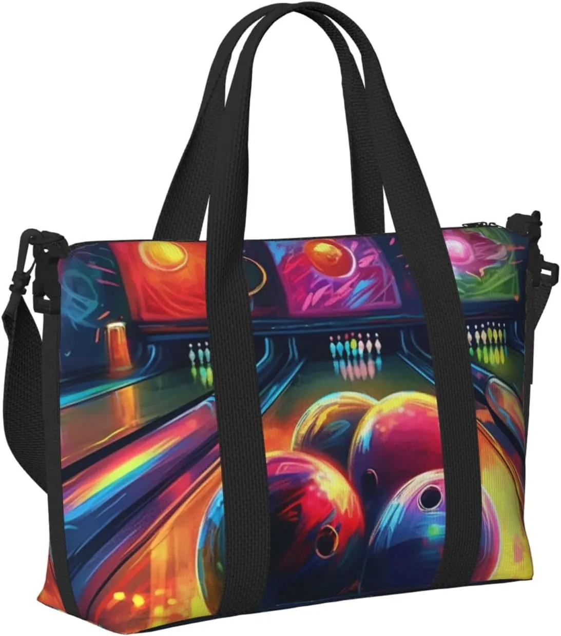 Sports Gym Bag for Women Men Travel Duffel Bag Tote Bowling Balls Weekender Bag Canvas Carry on Overnight Bag for Travel Swimming Fitness Workout Sports Duffle Bag