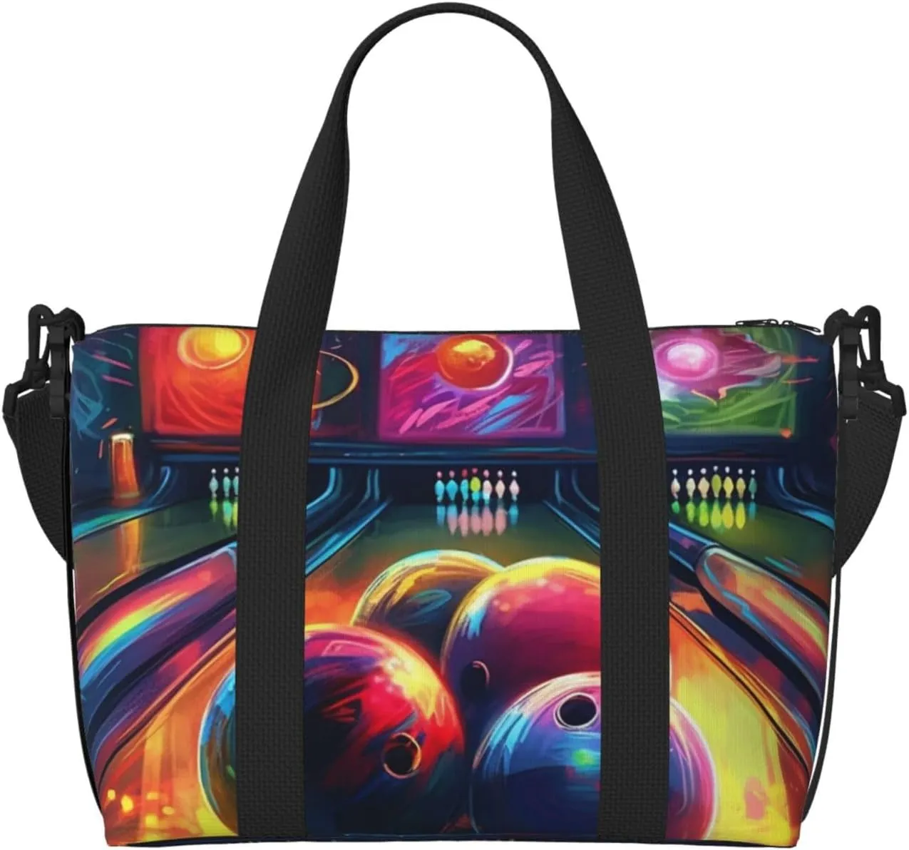 Sports Gym Bag for Women Men Travel Duffel Bag Tote Bowling Balls Weekender Bag Canvas Carry on Overnight Bag for Travel Swimming Fitness Workout Sports Duffle Bag