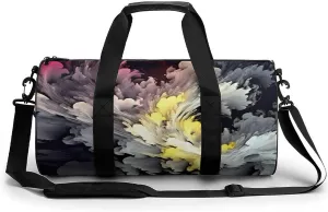 Sports Gym Bag for Women Men Travel Duffel Bag Tote Weekender Bag Beautiful Ink Art Carry on Overnight Bag for Travel Swimming Fitness Workout Sports Duffle Bag
