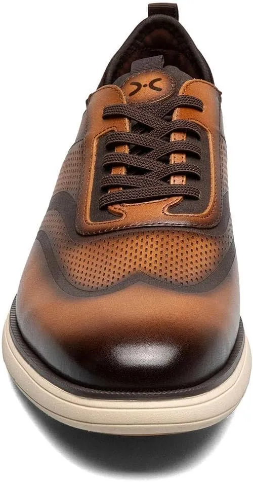 STACY ADAMS Men's Edgewood Wingtip Elastic Lace Oxford